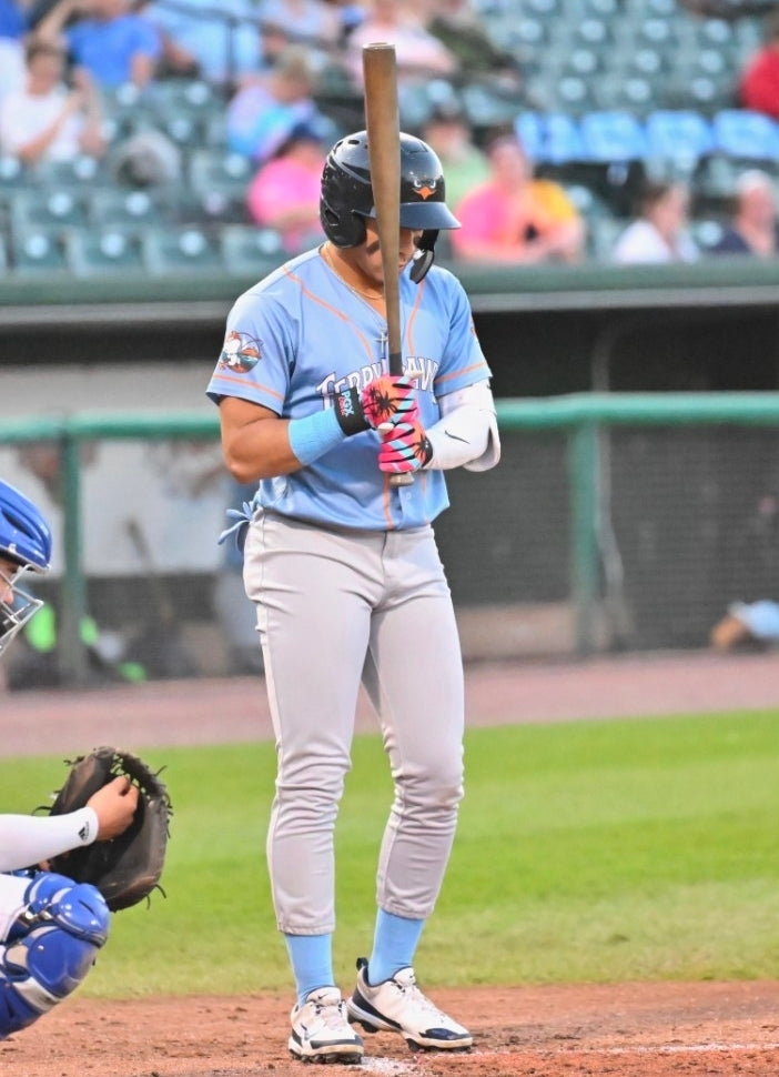 PGX Miami Vice Long Cuff Batting Gloves wrist cuff detail