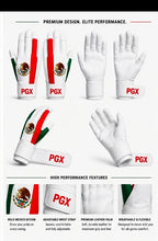 PGX Mexico batting gloves leather palm view