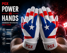 PGX Puerto Rico batting gloves back-of-hand design