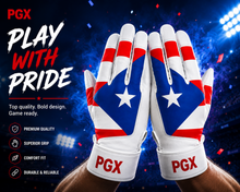 PGX Puerto Rico batting gloves palm and cuff view